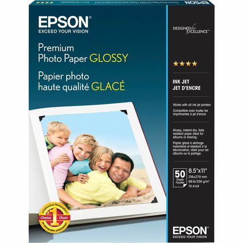 50 feuilles de papier photo brillant de qualité supérieure 8,5 x 11 po
