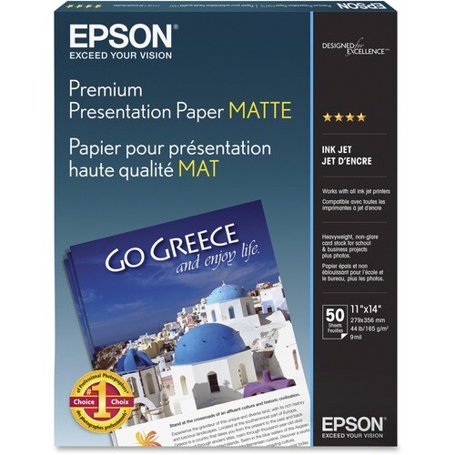 PAPEL DE PRESENTACIÓN PREMIUM MATE DE 11X14 DE 50 HOJAS