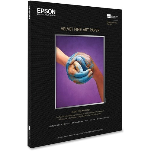 PAPIER D'ART 8,5X11 LETTRE VELOURS F/SP2200