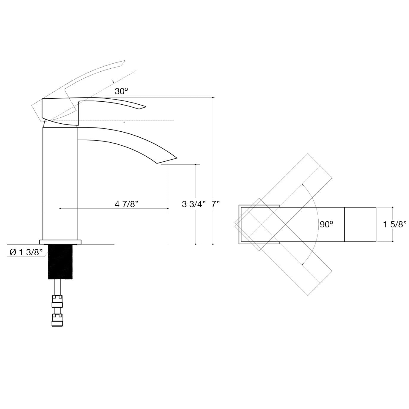 VIGO Satro Single Handle Bathroom Faucet