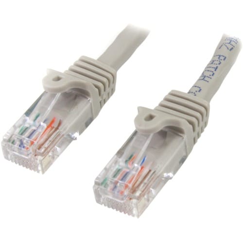 Câble patch UTP Cat5e anti-accrocs StarTech.com de 4,6 m (15 pi) gris