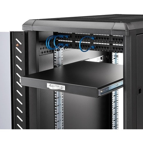 StarTech.com Black Deep Sliding Server Shelf - Add a sturdy, sliding s
