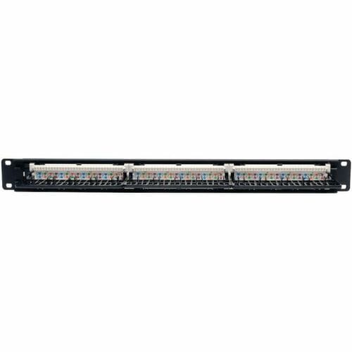 Tripp Lite 24-Port Cat5e Cat5 Rackmount Patch Panel 568B 110 Punch 1URM - 24 x R