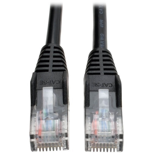 Tripp Lite Cat5e Patch Cable - 5ft - 1 x RJ-45 Male - 1 x RJ-45 Male - Black