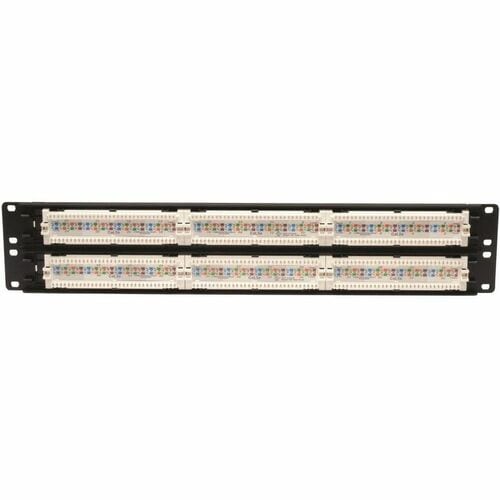 Tripp Lite 48-Port Cat5e Cat5 Rackmount Patch Panel 568B 110 Punch 2URM TAA - 48