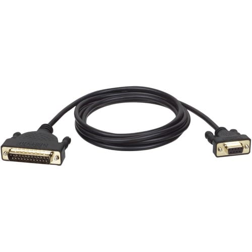 Tripp Lite 6ft AT Serial Modem Cable Gold Connectors DM25M to DB9F 6' - DB-9 Female - DB-2