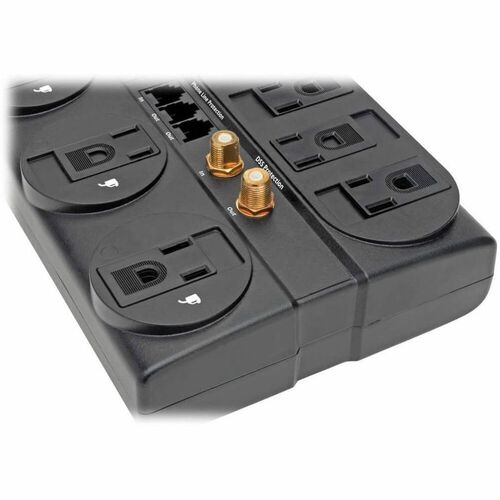 Tripp Lite ProtectIT TLP808TELTV 8 Outlets 120V Surge Suppressor - Rec
