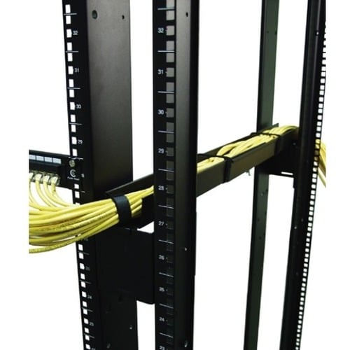 APC Side Channel Cable Trough - Cable Management Tray - Black - 0U Rac