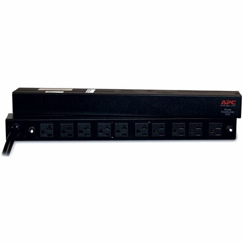 Unité de distribution d'alimentation (PDU) APC Basic Rack 2,88 kVA - 10 x NEMA 5-20R - 2,88 kVA - Rack 19" 1U -