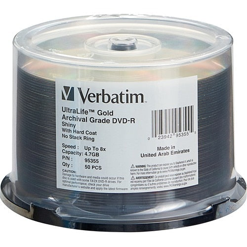 Support DVD enregistrable Verbatim UltraLife 95355 - DVD-R - 8x -