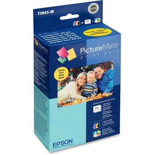 PICTUREMATE PAL/SNAP/FLASH PRINT PACK MATTE 100 SHEETS