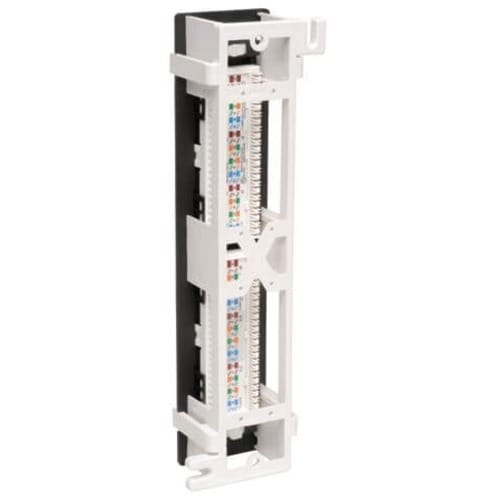 Tripp Lite 12-Port Cat6 Cat5 Patch Panel Wall Mount Vertical 110 RJ45 TAA - 12 x RJ-45