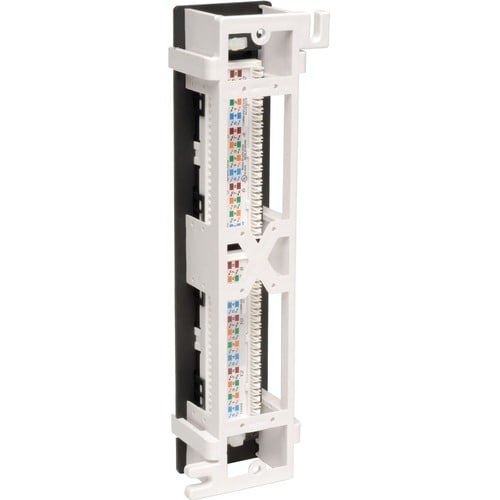 Tripp Lite 12-Port Cat6 Cat5 Patch Panel Wall Mount Vertical 110 RJ45 TAA - 12 x RJ-45