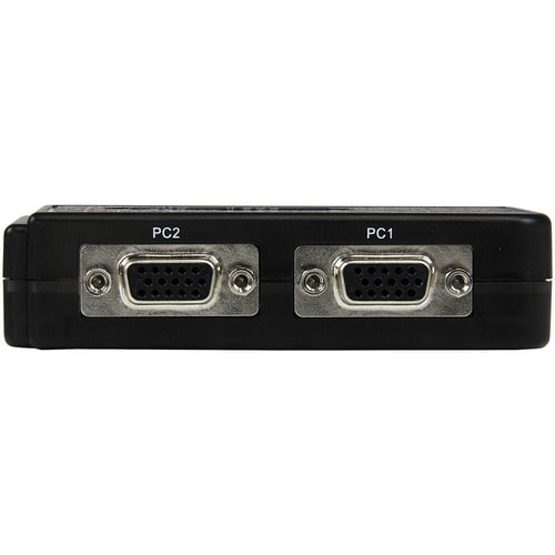 COMMUTATEUR KVM USB VGA 2 PORTS AVEC AUDIO ET CÂBLES