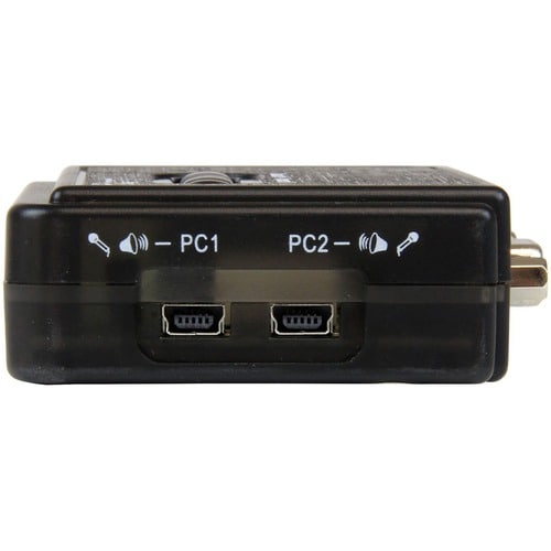 COMMUTATEUR KVM USB VGA 2 PORTS AVEC AUDIO ET CÂBLES