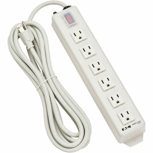 Regleta de enchufes Tripp Lite de 120 V, 5-15R, 6 tomas metálicas, cable de 4,5 m, 5-15P, NEMA