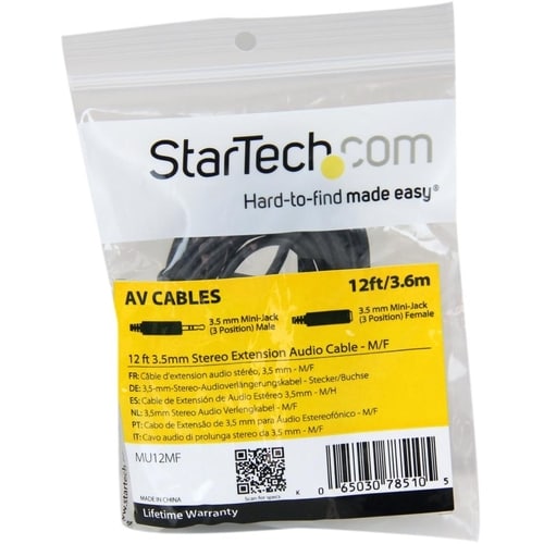 Câble d'extension audio pour haut-parleur PC StarTech.com de 3,6 m