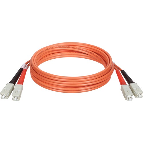 Cable de conexión dúplex de fibra óptica Tripp Lite - SC macho - SC macho - 15 m - Naranja