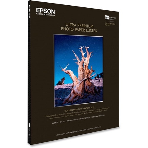 PAPIER PHOTO ULTRA PREMIUM LUSTER 17 PO X 22 PO