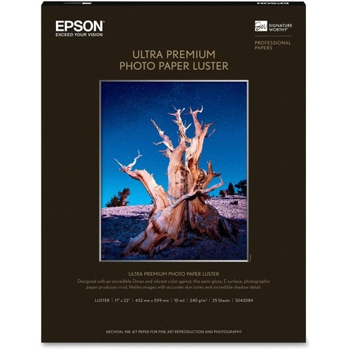 PAPIER PHOTO ULTRA PREMIUM LUSTER 17 PO X 22 PO