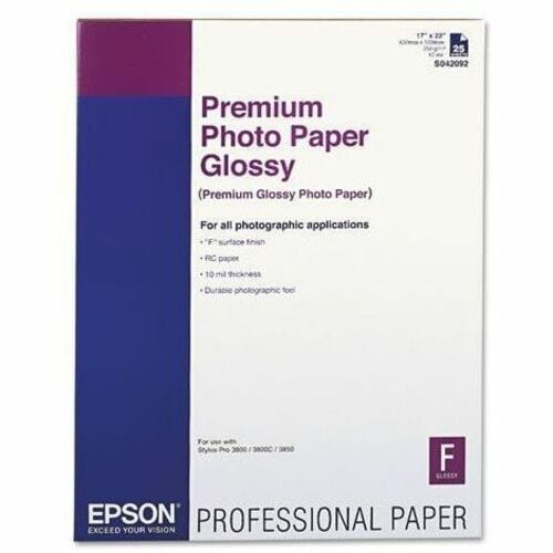 25-SHEET 17X22 PREMIUM GLOSSY PHOTO PAPER STYLUS PHOTO 1270