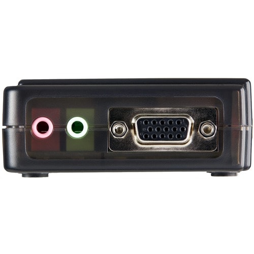 COMMUTATEUR KVM USB VGA 4 PORTS AVEC AUDIO ET CÂBLES
