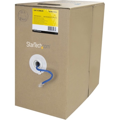 StarTech.com Câble patch UTP Cat5e bleu toronné (rouleau de 304,8 m)