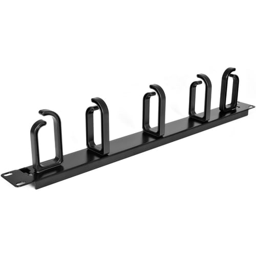 Panel de gestión de cables metálico para montaje en rack de 19 pulgadas y 1U de StarTech.com - Kit de gestión de cables para rack