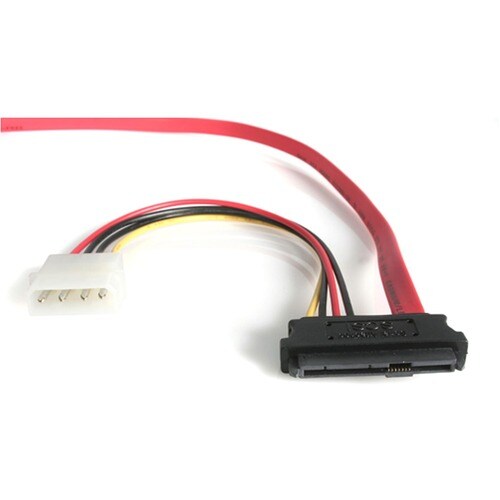 Câble SAS 29 broches vers SATA StarTech.com S18 pouces avec alimentation LP4