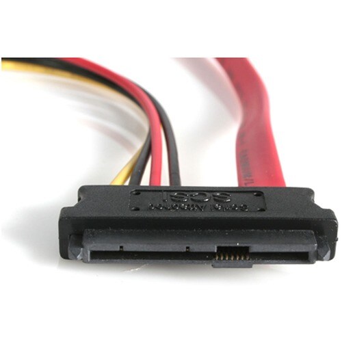 Câble SAS 29 broches vers SATA StarTech.com S18 pouces avec alimentation LP4