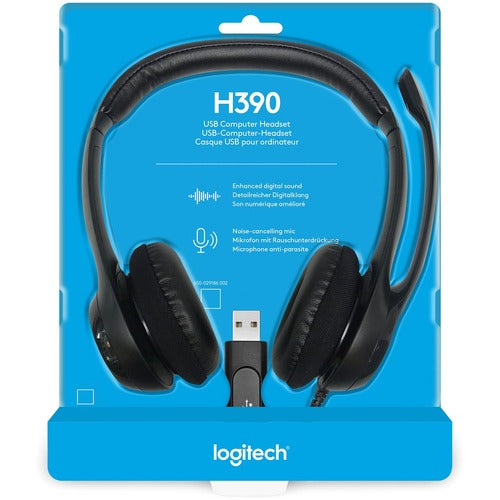 Logitech Padded H390 USB Headset - Stereo - USB