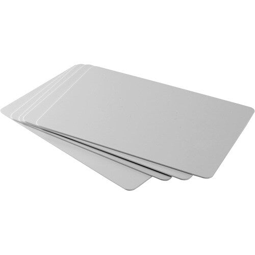 Cartes PVC blanches Zebra 15 MIL avec dos inscriptible, 500 cartes