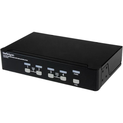 CONMUTADOR KVM USB DVI DE 4 PUERTOS CON AUDIO