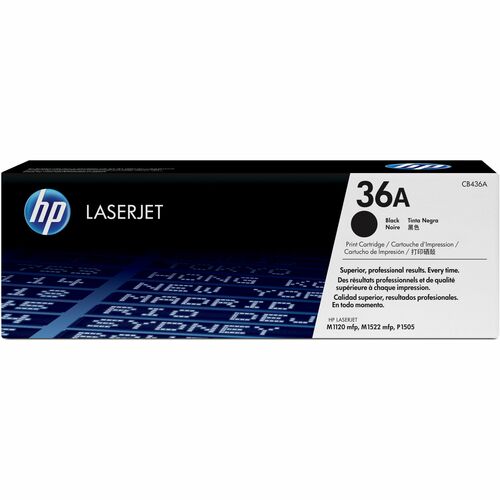 Cartouche de toner laser HP 36A (CB436A) d'origine à rendement standard