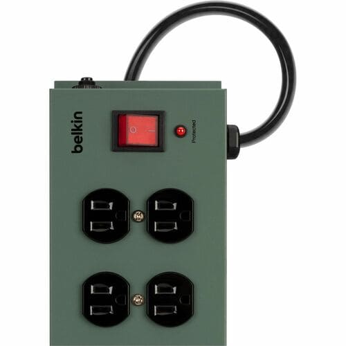 Parasurtenseur Belkin 10 prises en métal - Cordon de 4,5 m - Fiche droite - 8