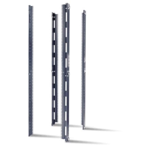 APC by Schneider Electric APC Vertical Mounting Rail with Square Holes - Black