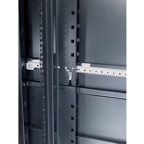 APC by Schneider Electric APC Vertical Mounting Rail with Square Holes - Black