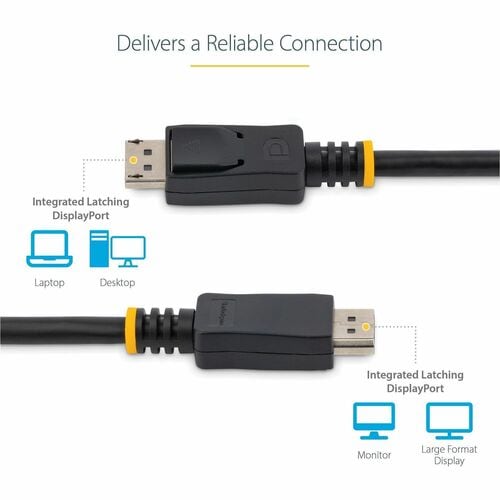 StarTech.com 10ft (3m) DisplayPort 1.2 Cable, 4K x 2K UHD VESA Certified DisplayPort Cable