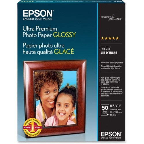 50-SHEET ULTRA PREMIUM PHOTO PAPER GLOSSY LETTE