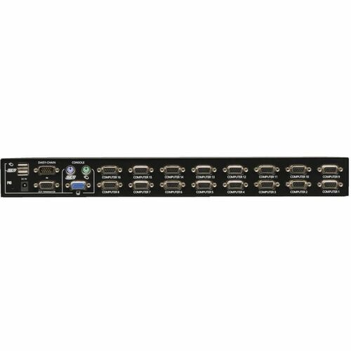 Commutateur KVM USB/PS2 16 ports Tripp Lite, montage en rack 1U, boîtier en acier