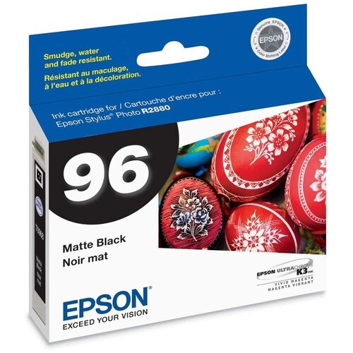 Cartouche d'encre d'origine Epson n° 96 - Jet d'encre - Noir mat -