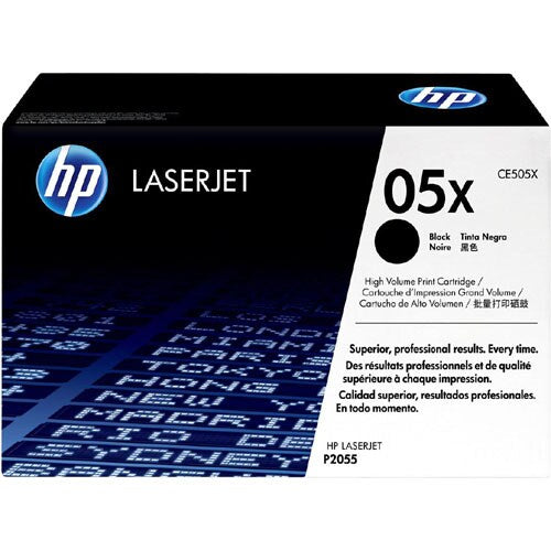 CARTUCHO DE TÓNER NEGRO DE ALTA CAPACIDAD PARA LASERJET SERIE P2055, 6.500 PÁGINAS
