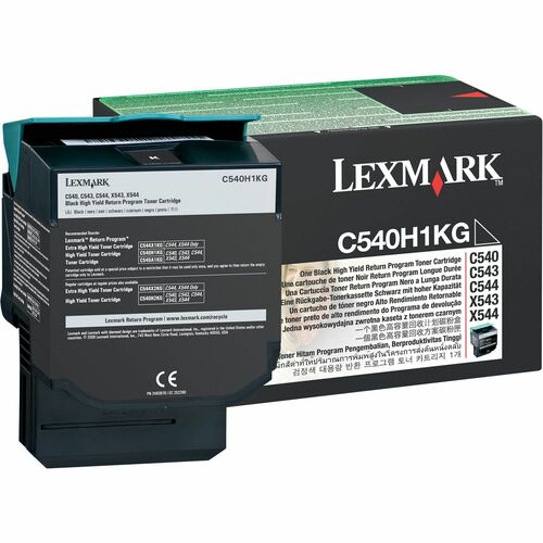 Cartouche de toner noir à haut rendement pour imprimantes C540/C543/C544