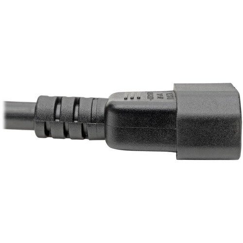 Tripp Lite 2ft Power Cord Extension Cable C19 to C14 Heavy Duty 15A 14AWG 2'