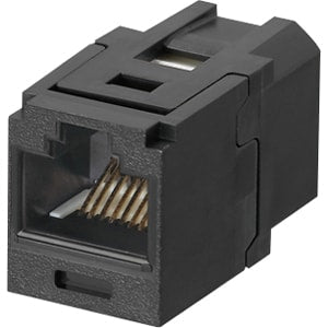 Panduit Mini-Com Cat.6 UTP Coupler Module - 1 x RJ-45 Network Female - Black