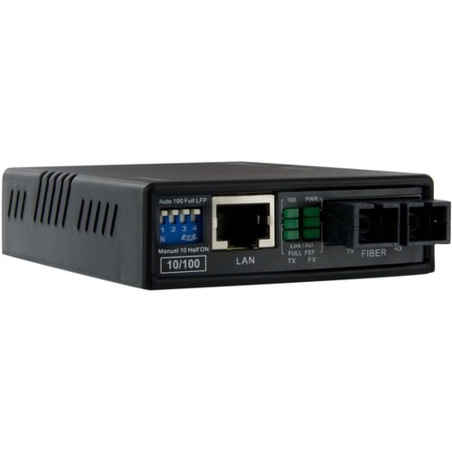 StarTech.com Convertidor de medios de fibra óptica a Ethernet 10/100 multimodo SC 2 km