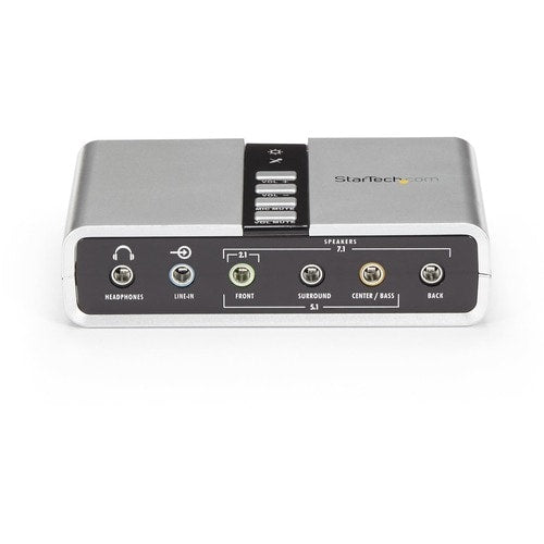 StarTech.com 7.1 USB Audio Adapter External Sound Card - Turn your lap