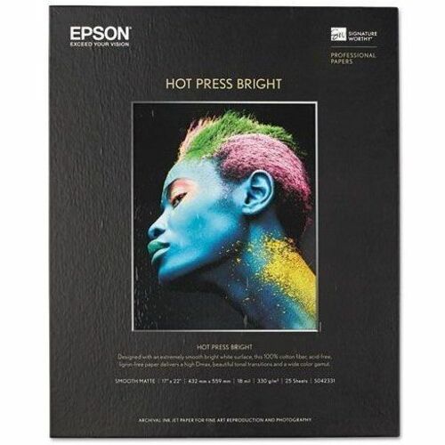 25-SHEET 17X22 HOT PRESS BRIGHT