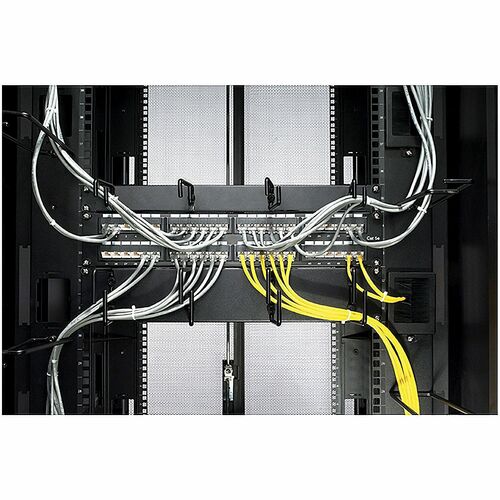 Organiseur de câbles horizontal APC 1U - Gestionnaire de câbles - Noir - Rack 1U He