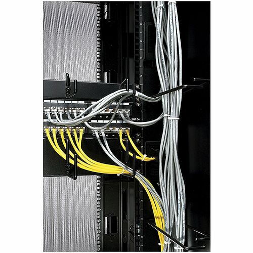Organiseur de câbles horizontal APC 1U - Gestionnaire de câbles - Noir - Rack 1U He